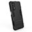 Coque Contour Silicone et Plastique Housse Etui Mat avec Support pour Realme 7 Petit