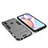 Coque Contour Silicone et Plastique Housse Etui Mat avec Support pour Samsung Galaxy A10s Gris