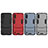 Coque Contour Silicone et Plastique Housse Etui Mat avec Support pour Samsung Galaxy M01 Petit