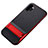 Coque Contour Silicone et Plastique Housse Etui Mat avec Support pour Samsung Galaxy Note 10 Plus 5G Rouge