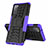 Coque Contour Silicone et Plastique Housse Etui Mat avec Support pour Samsung Galaxy S20 FE (2022) 5G Violet