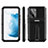 Coque Contour Silicone et Plastique Housse Etui Mat avec Support pour Samsung Galaxy S21 FE 5G Noir