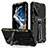 Coque Contour Silicone et Plastique Housse Etui Mat avec Support pour Samsung Galaxy S22 Ultra 5G Mixte