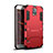 Coque Contour Silicone et Plastique Housse Etui Mat avec Support pour Samsung Galaxy S5 Duos Plus Rouge