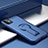 Coque Contour Silicone et Plastique Housse Etui Mat avec Support R01 pour Apple iPhone 11 Bleu