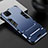 Coque Contour Silicone et Plastique Housse Etui Mat avec Support R01 pour Huawei Nova 6 SE Bleu