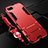 Coque Contour Silicone et Plastique Housse Etui Mat avec Support R01 pour Oppo K1 Rouge