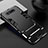 Coque Contour Silicone et Plastique Housse Etui Mat avec Support R01 pour Samsung Galaxy A80 Noir