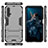 Coque Contour Silicone et Plastique Housse Etui Mat avec Support R03 pour Huawei Honor 20 Petit