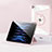 Coque Contour Silicone et Plastique Housse Etui Mat avec Support S01 pour Apple iPad Pro 12.9 (2022) Or Rose