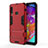 Coque Contour Silicone et Plastique Housse Etui Mat avec Support T01 pour Samsung Galaxy A70E Rouge