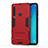 Coque Contour Silicone et Plastique Housse Etui Mat avec Support T01 pour Samsung Galaxy A9 (2018) A920 Rouge