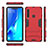 Coque Contour Silicone et Plastique Housse Etui Mat avec Support T02 pour Samsung Galaxy A9 (2018) A920 Petit