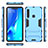 Coque Contour Silicone et Plastique Housse Etui Mat avec Support T02 pour Samsung Galaxy A9 (2018) A920 Petit