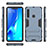 Coque Contour Silicone et Plastique Housse Etui Mat avec Support T02 pour Samsung Galaxy A9 (2018) A920 Petit