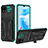 Coque Contour Silicone et Plastique Housse Etui Mat avec Support YF1 pour Realme Narzo 50i Vert