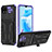 Coque Contour Silicone et Plastique Housse Etui Mat avec Support YF1 pour Realme Narzo 50i Violet