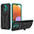 Coque Contour Silicone et Plastique Housse Etui Mat avec Support YF1 pour Samsung Galaxy A32 5G Vert