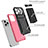 Coque Contour Silicone et Plastique Housse Etui Mat avec Support YF2 pour Apple iPhone 14 Pro Petit