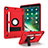 Coque Contour Silicone et Plastique Housse Etui Mat avec Support YJ1 pour Apple iPad 10.2 (2021) Rouge