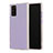 Coque Contour Silicone et Plastique Housse Etui Mat N02 pour Samsung Galaxy Note 20 5G Violet Clair