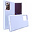 Coque Contour Silicone et Plastique Housse Etui Mat N02 pour Samsung Galaxy Note 20 Ultra 5G Violet Clair