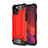 Coque Contour Silicone et Plastique Housse Etui Mat pour Apple iPhone 12 Max Rouge