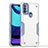 Coque Contour Silicone et Plastique Housse Etui Mat pour Motorola Moto E20 Blanc