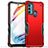 Coque Contour Silicone et Plastique Housse Etui Mat pour Motorola Moto Edge 20 Lite 5G Rouge