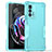 Coque Contour Silicone et Plastique Housse Etui Mat pour Motorola Moto Edge 20 Pro 5G Cyan