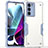 Coque Contour Silicone et Plastique Housse Etui Mat pour Motorola Moto Edge S30 5G Blanc