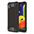 Coque Contour Silicone et Plastique Housse Etui Mat pour Samsung Galaxy M01 Core Noir