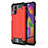 Coque Contour Silicone et Plastique Housse Etui Mat pour Samsung Galaxy M31s Rouge