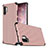 Coque Contour Silicone et Plastique Housse Etui Mat pour Samsung Galaxy Note 10 Plus 5G Or Rose