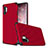 Coque Contour Silicone et Plastique Housse Etui Mat pour Samsung Galaxy Note 10 Plus Rouge