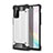 Coque Contour Silicone et Plastique Housse Etui Mat pour Samsung Galaxy Note 20 Plus 5G Argent