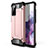 Coque Contour Silicone et Plastique Housse Etui Mat pour Samsung Galaxy S20 FE (2022) 5G Or Rose