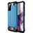 Coque Contour Silicone et Plastique Housse Etui Mat pour Samsung Galaxy S20 FE 4G Bleu Ciel