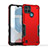 Coque Contour Silicone et Plastique Housse Etui Mat QW1 pour Realme C25Y India Rouge