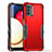 Coque Contour Silicone et Plastique Housse Etui Mat QW1 pour Samsung Galaxy A03s Rouge