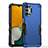 Coque Contour Silicone et Plastique Housse Etui Mat QW1 pour Samsung Galaxy A13 4G Bleu
