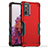 Coque Contour Silicone et Plastique Housse Etui Mat QW1 pour Samsung Galaxy A33 5G Rouge