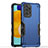 Coque Contour Silicone et Plastique Housse Etui Mat QW1 pour Samsung Galaxy A52 4G Bleu