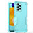 Coque Contour Silicone et Plastique Housse Etui Mat QW1 pour Samsung Galaxy A52 4G Bleu Clair
