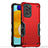 Coque Contour Silicone et Plastique Housse Etui Mat QW1 pour Samsung Galaxy A52 4G Rouge