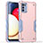Coque Contour Silicone et Plastique Housse Etui Mat QW1 pour Samsung Galaxy F02S SM-E025F Rose