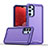 Coque Contour Silicone et Plastique Housse Etui Mat QW1 pour Samsung Galaxy Jump3 5G Violet