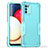 Coque Contour Silicone et Plastique Housse Etui Mat QW1 pour Samsung Galaxy M02s Bleu Clair