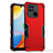 Coque Contour Silicone et Plastique Housse Etui Mat QW1 pour Xiaomi Redmi 10C 4G Rouge