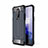 Coque Contour Silicone et Plastique Housse Etui Mat R01 pour OnePlus 8 Bleu